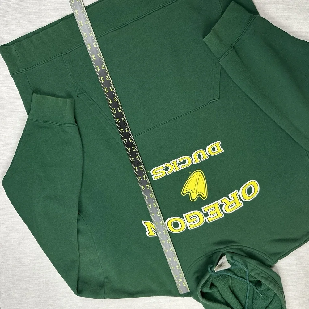 Vintage Y2K Univeristy of Oregon Ducks Adidas Hoodie Sweatshirt Men Large Green